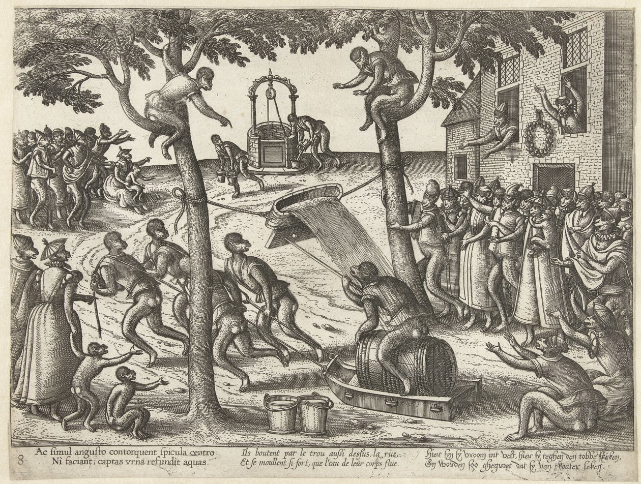 Tobbespel Apenspel (título de la serie) de Pieter van der Borcht (I)