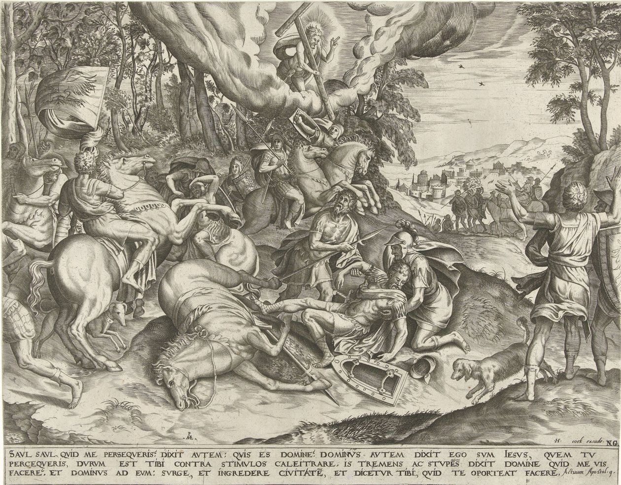 Conversión de Pablo de Pieter van der Heyden