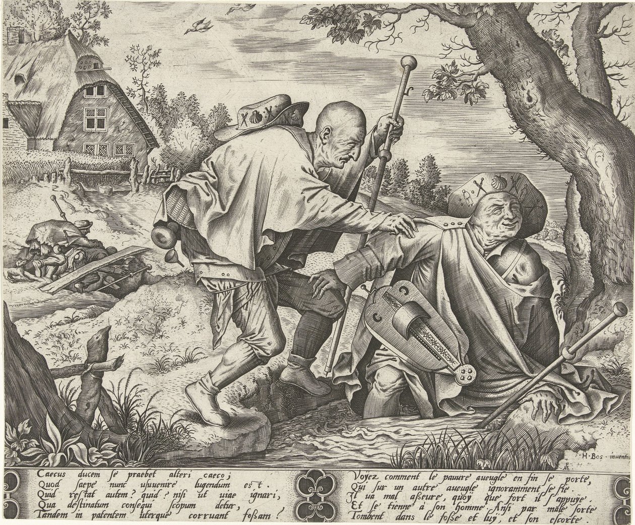 Parábola de los dos ciegos de Pieter van der Heyden