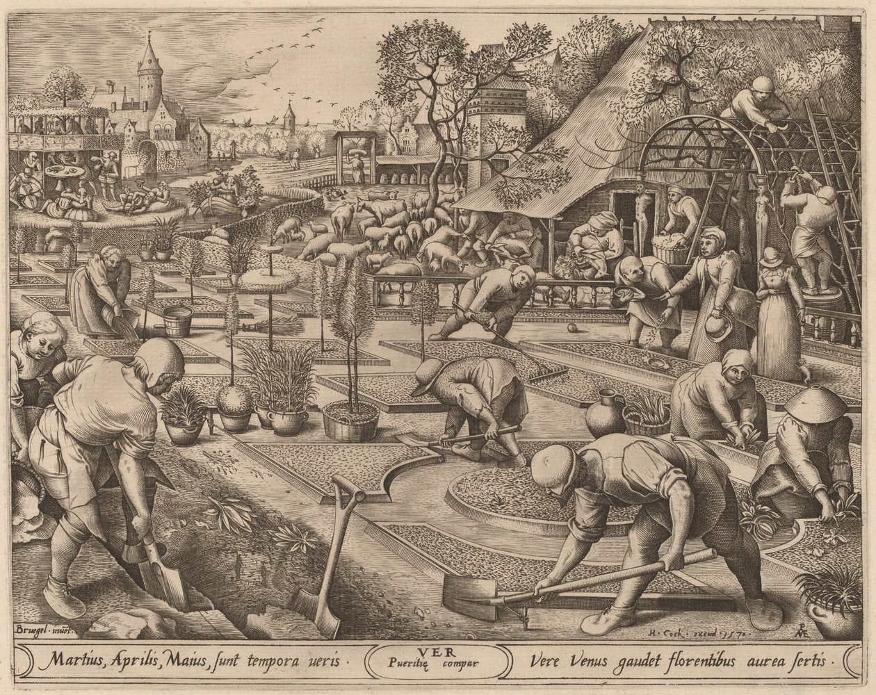 Primavera de Pieter van der Heyden after Pieter Bruegel the Elder