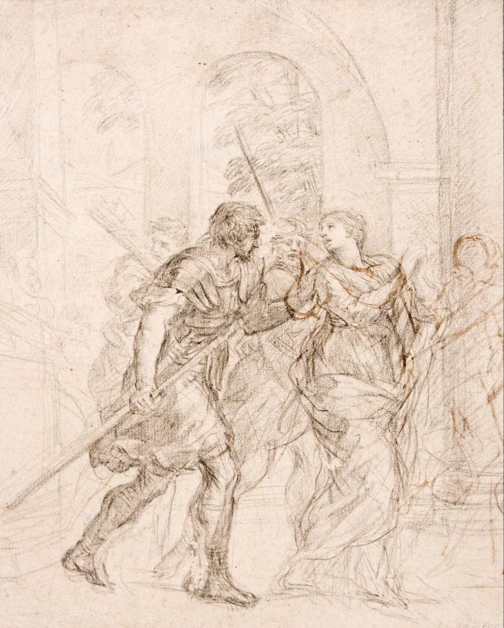 Santa (Martina) Siendo Llevada a su Martirio de Pietro da Cortona