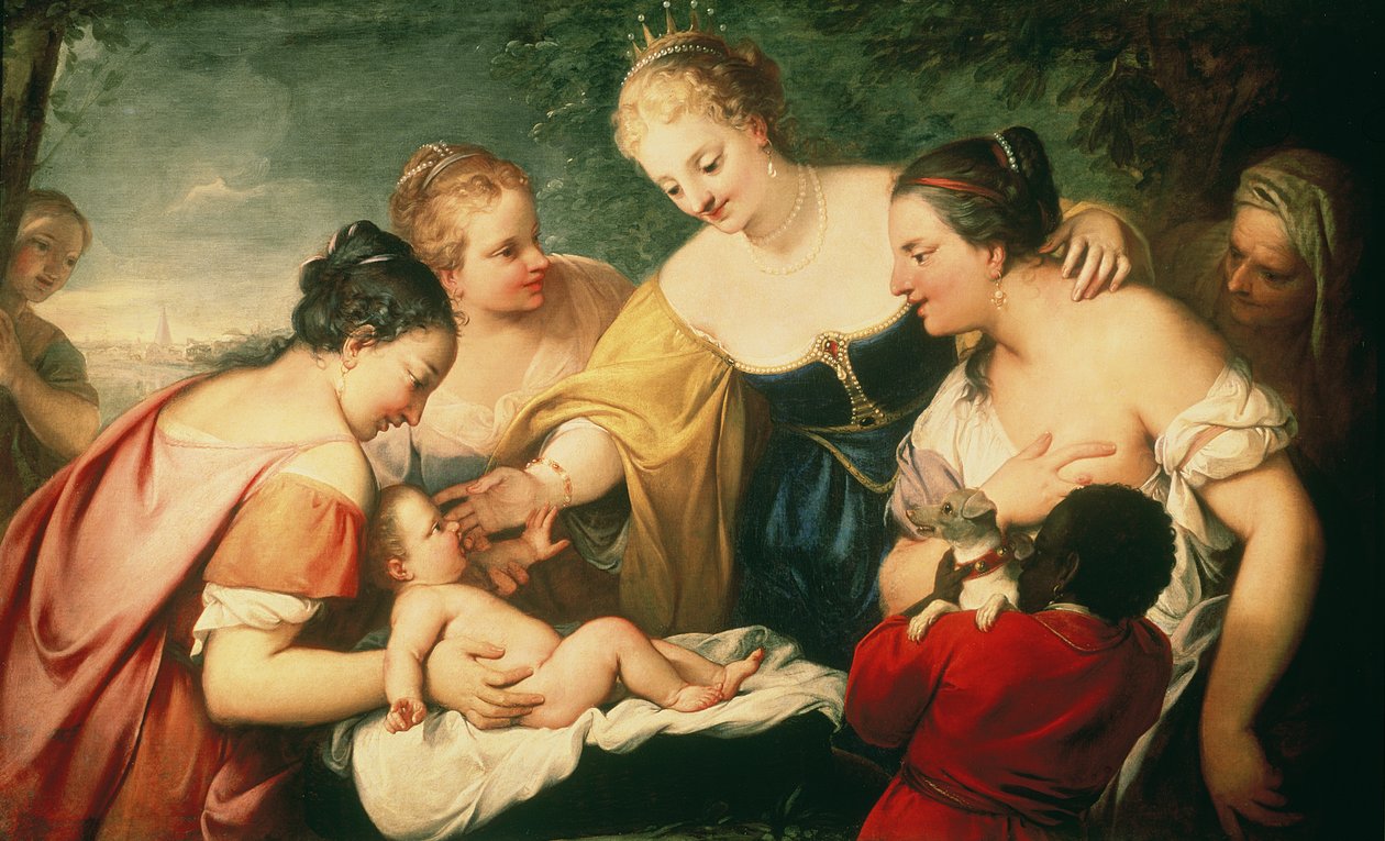 El hallazgo de Moisés de Pietro Liberi