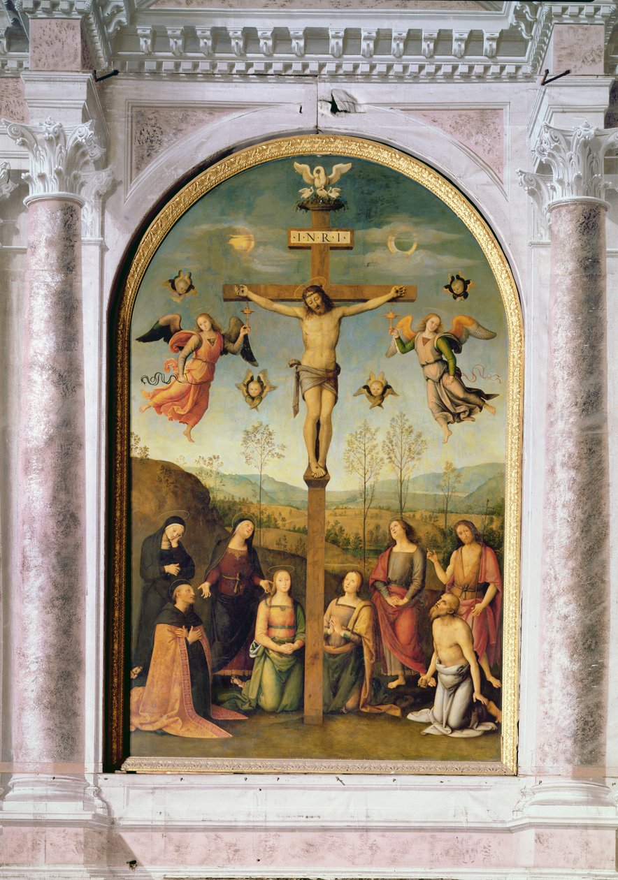 Crucifixión (retablo) de Pietro Perugino