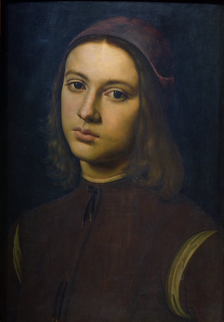 Retrato de un joven, 1495 de Pietro Perugino