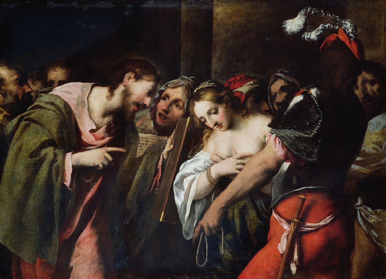 Cristo y la adúltera de Pietro della Vecchia
