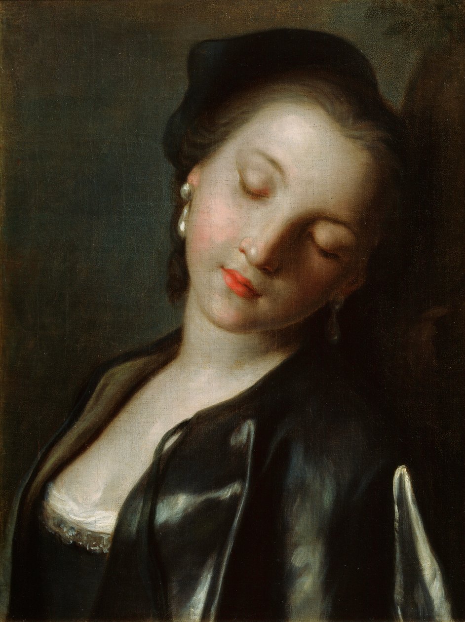 Joven mujer durmiendo, mediados del siglo XVIII de Pietro Antonio Rotari