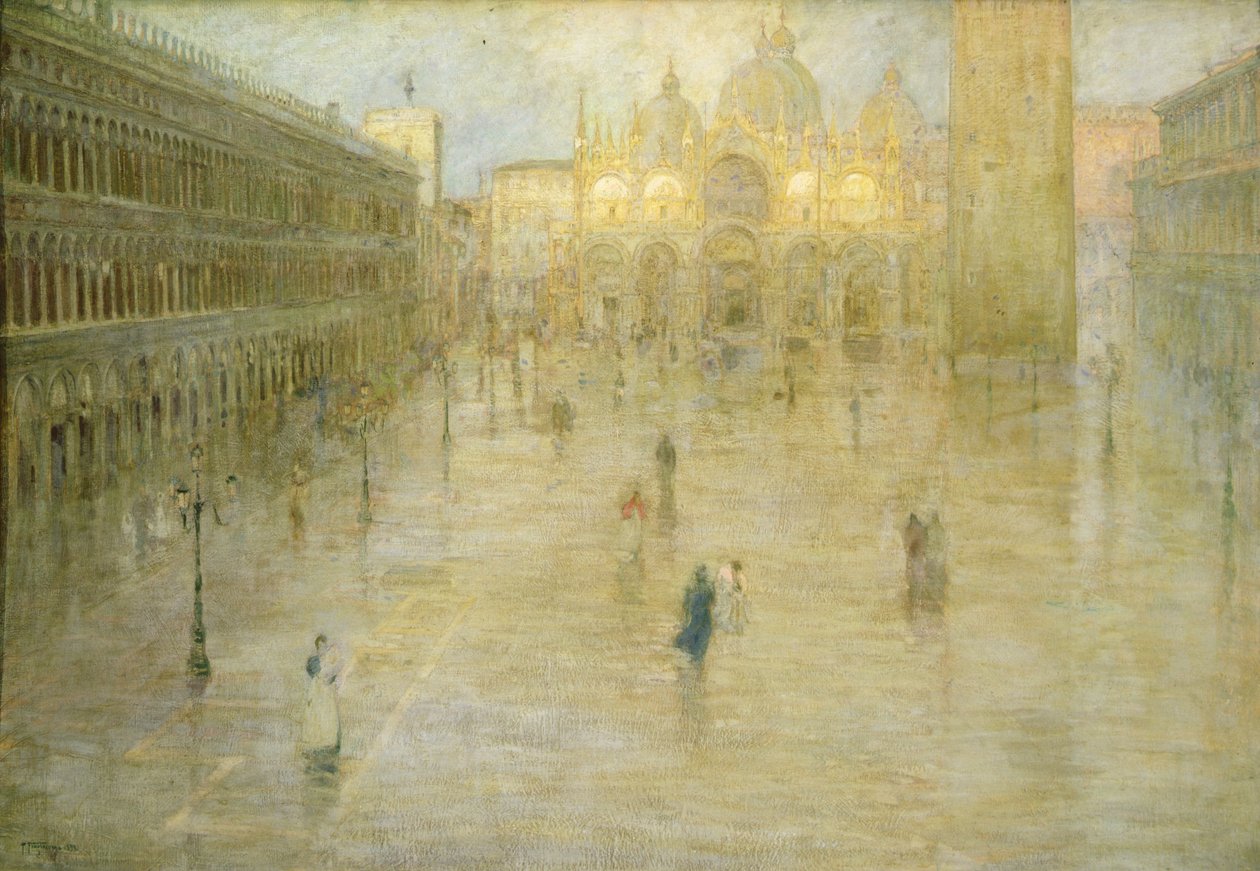 La Piazza San Marco Venecia de Pietro Fragiacomo