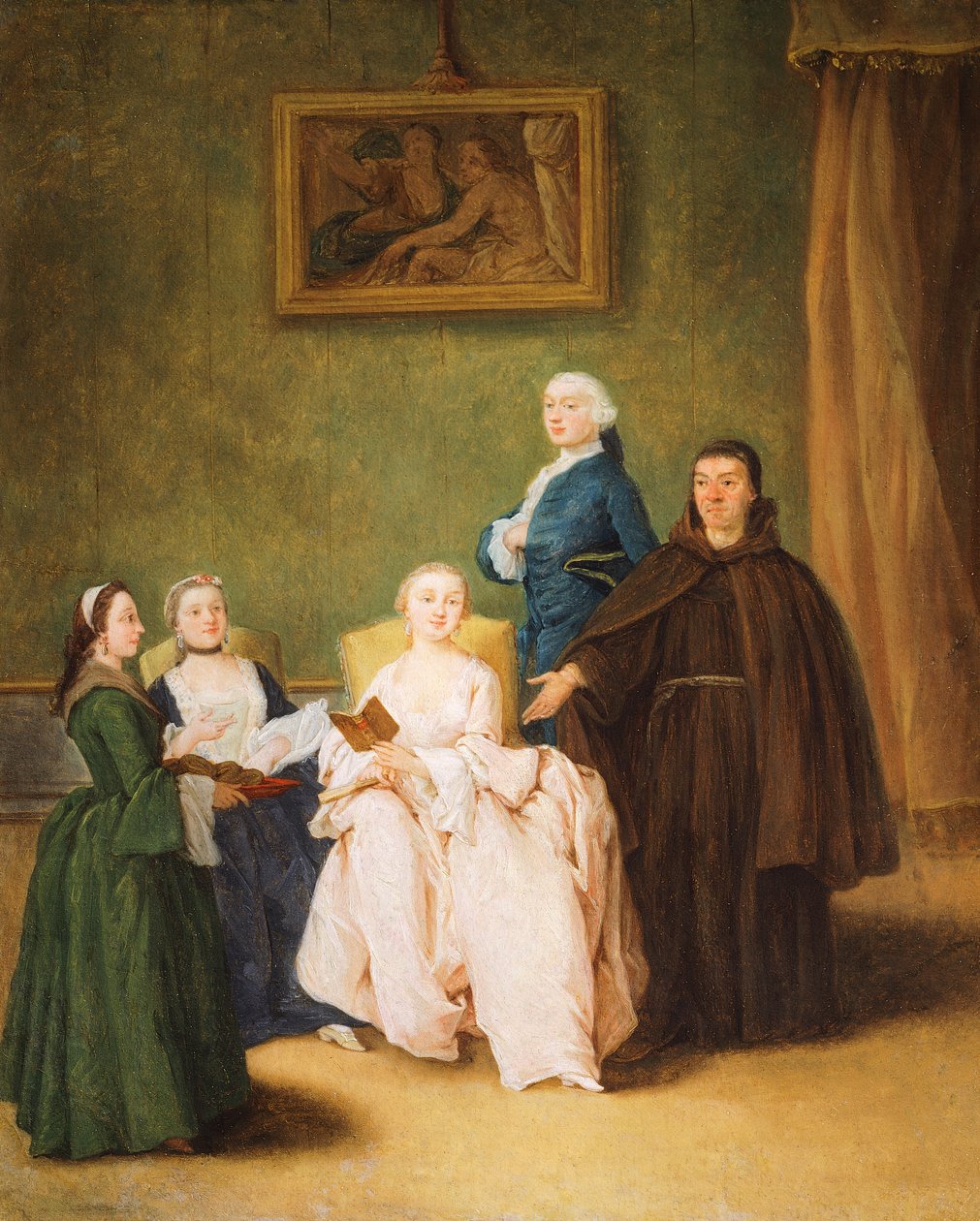 Visita del monje de Pietro Longhi