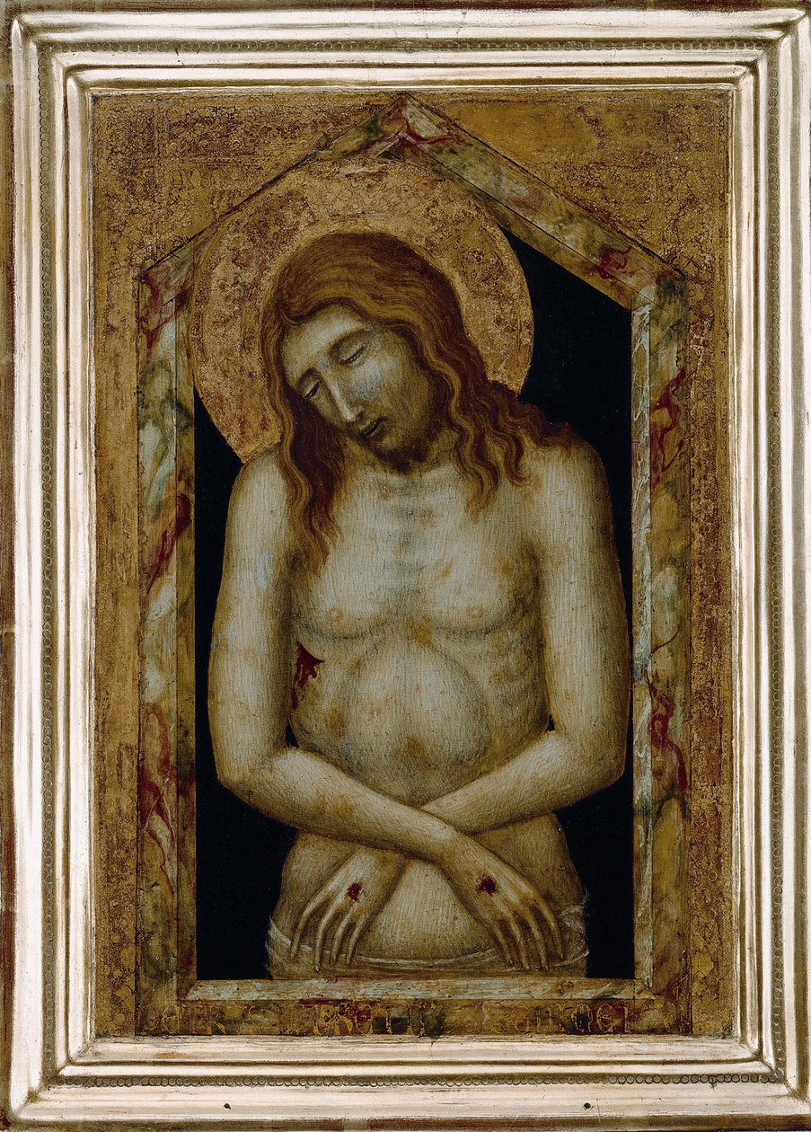 Cristo como el Redentor Sufriente de Pietro Lorenzetti