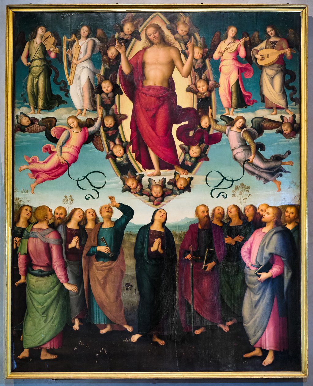 Ascensión de Cristo de Pietro Perugino
