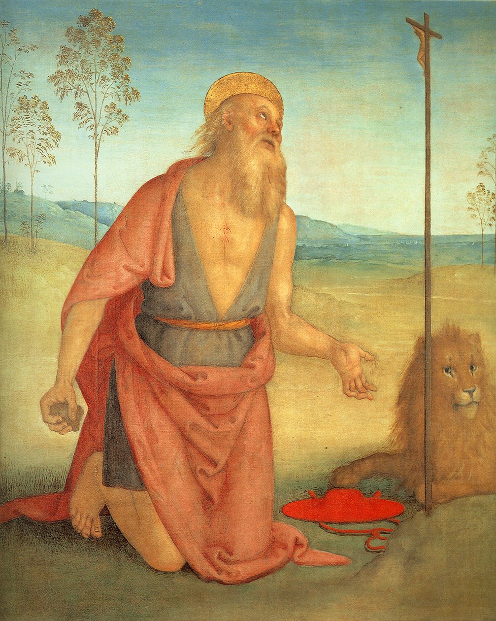 San Jerónimo, c. 1512 de Pietro Perugino
