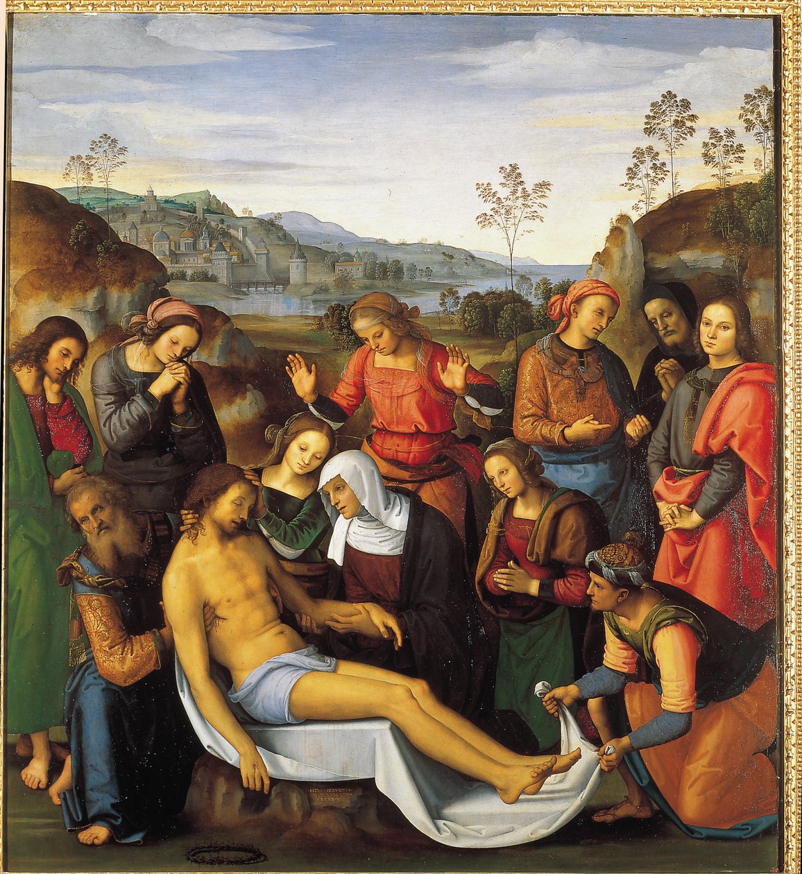 Tumba o "Deploración de Cristo" de Pietro Perugino
