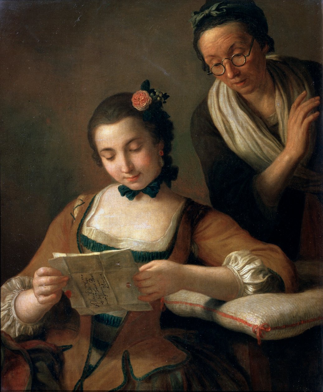 Leyendo, c. 1727-1760 de Pietro Antonio Rotari