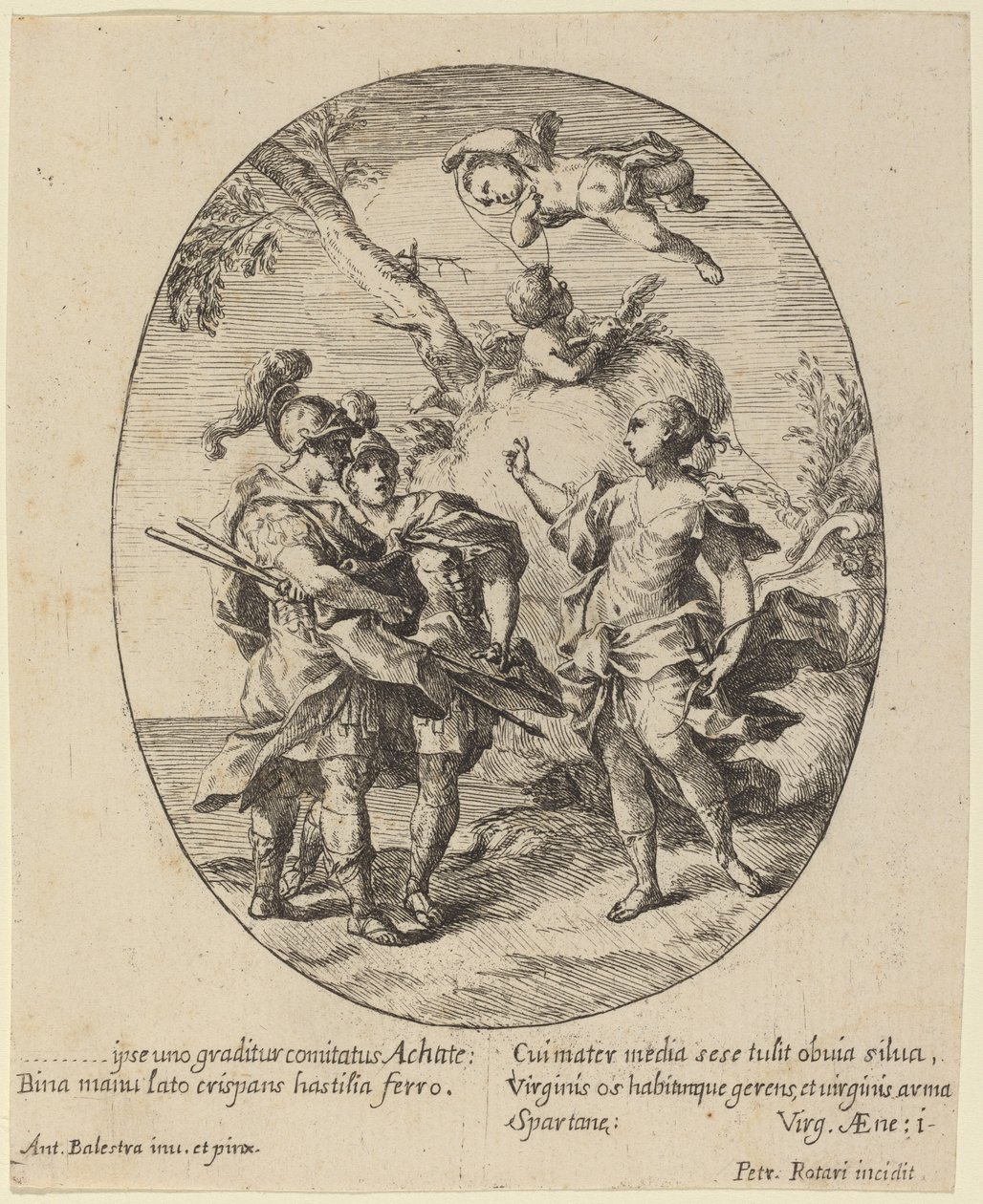 Venus apareciendo a Aquiles de Pietro Rotari after Antonio Balestra
