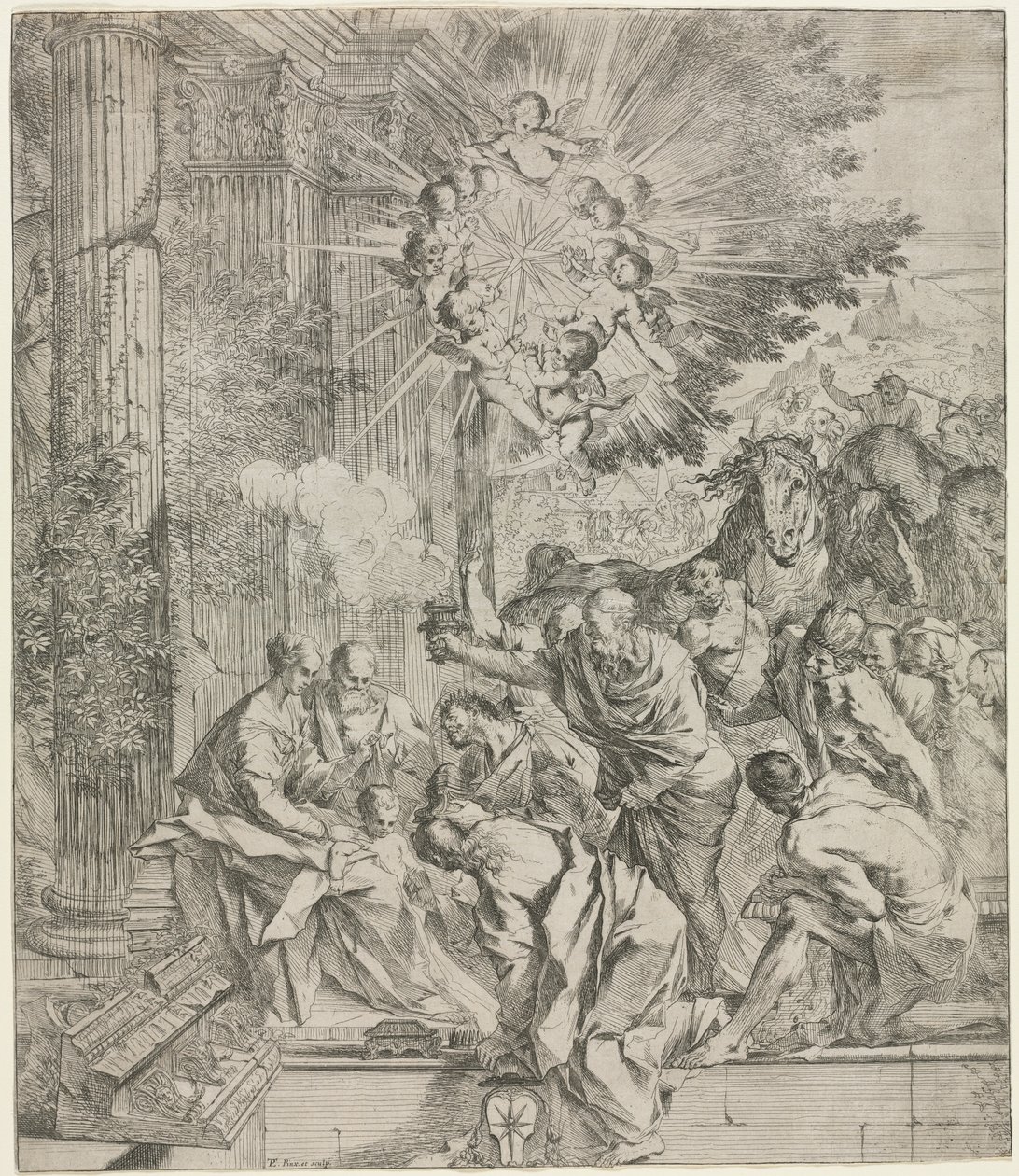 Adoration of the Magi de Pietro Testa