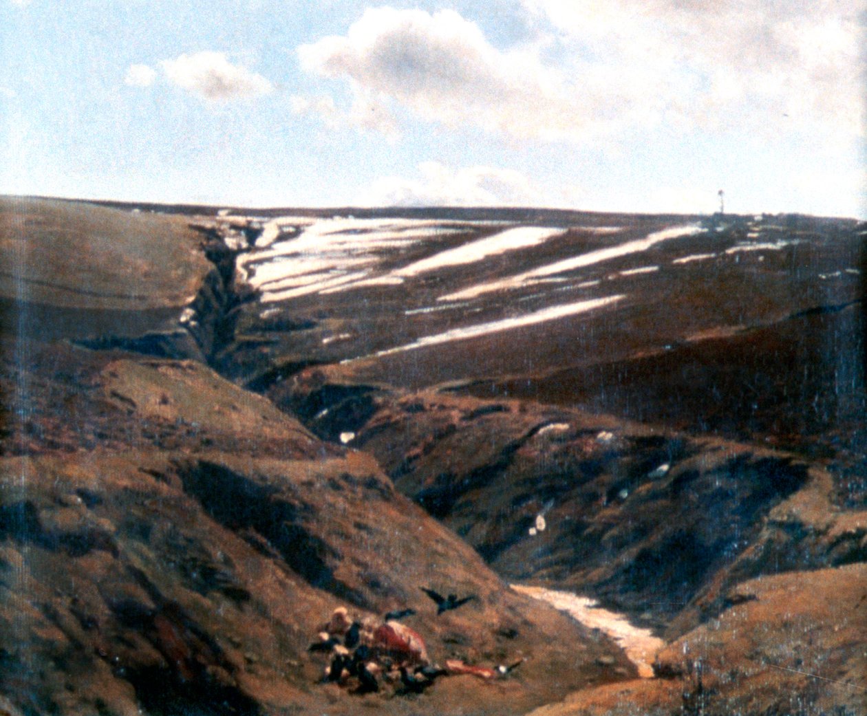 Nieve derritiéndose, 1884-1895 de Pál Szinyei Merse
