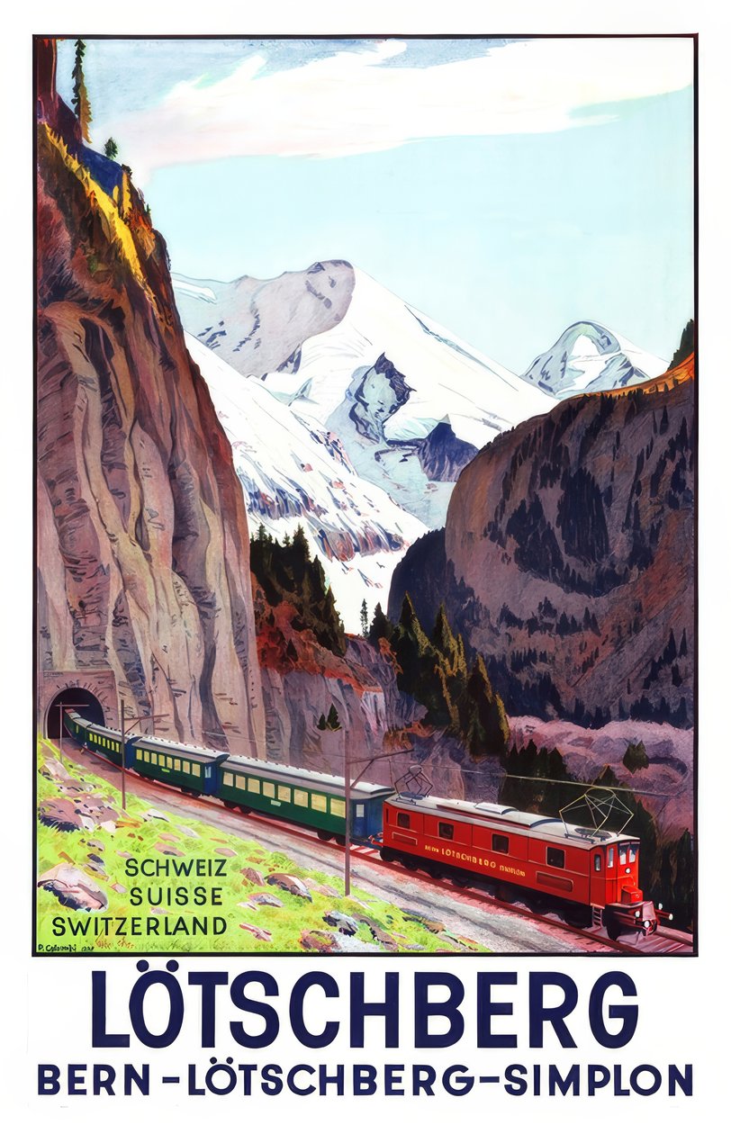Ferrocarril Bern-Lötschberg-Simplon de Plinio Colombi