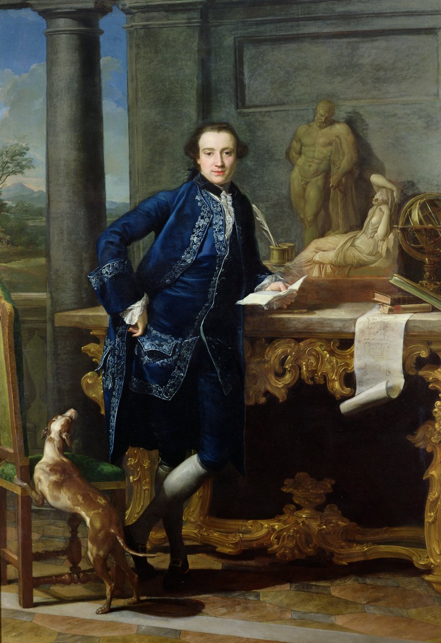 Retrato de Charles John Crowle (1738-1811) de Crowle Park, c.1761-62 de Pompeo Girolamo Batoni