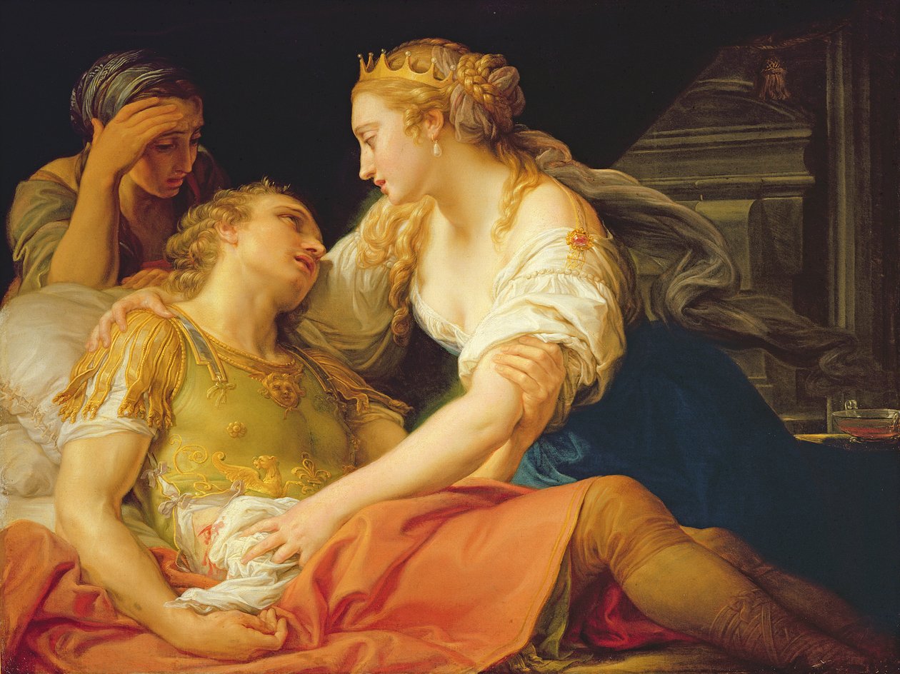 La muerte de Marco Antonio, 1763 de Pompeo Girolamo Batoni