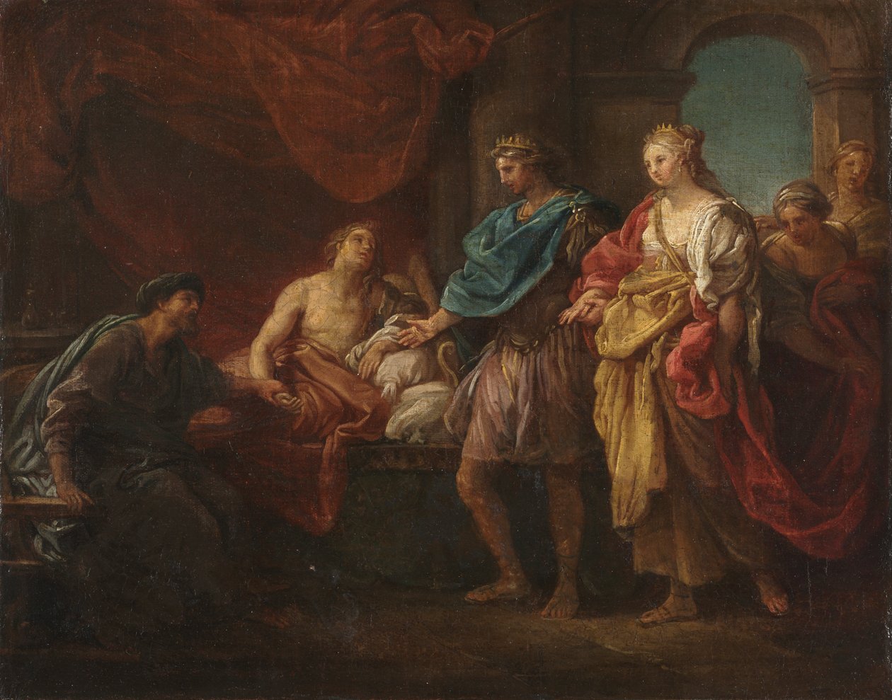 Estudio para "Antíoco y Stratonice" de Pompeo Batoni