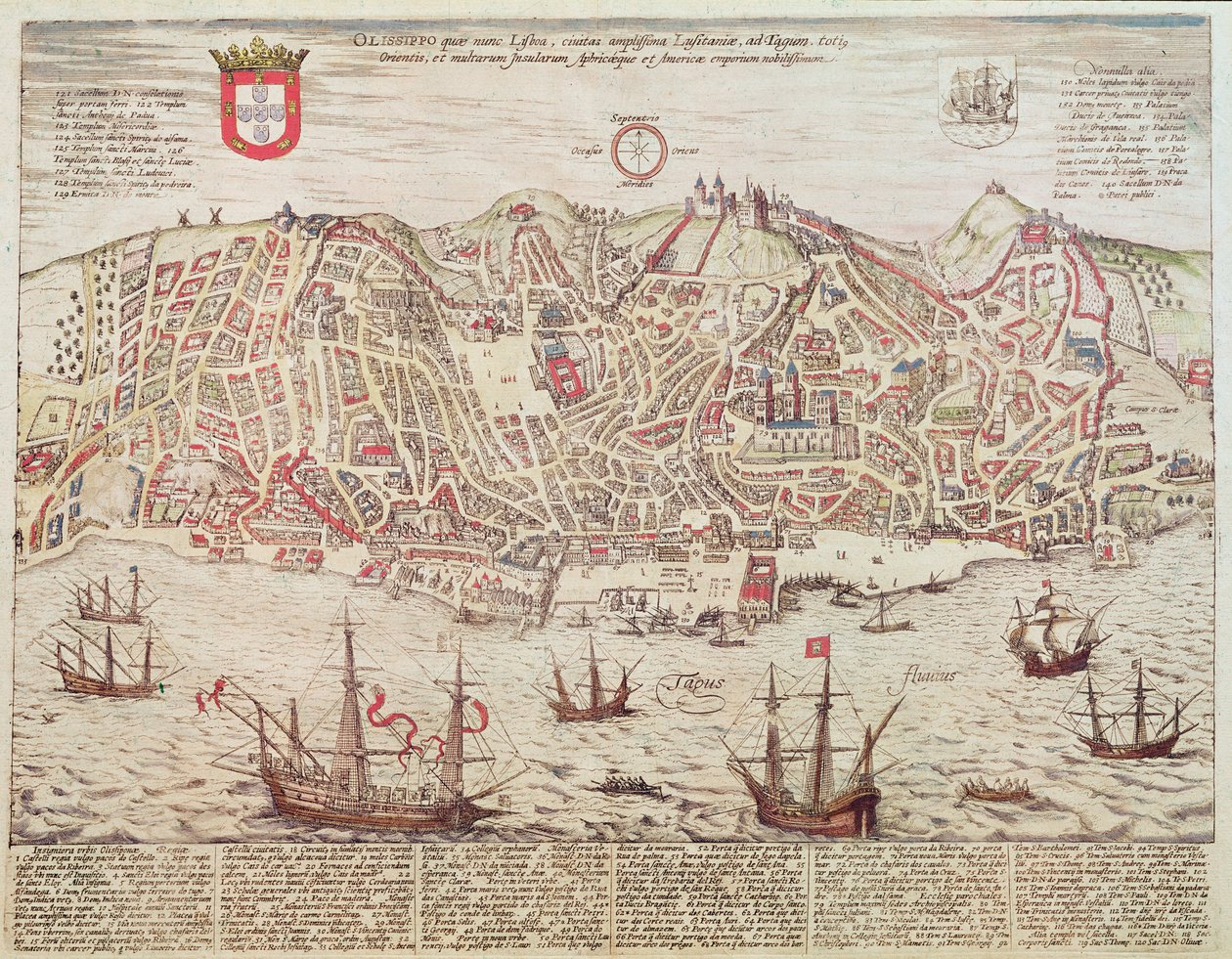 Panorama de Lisboa, 1572 de Portuguese School