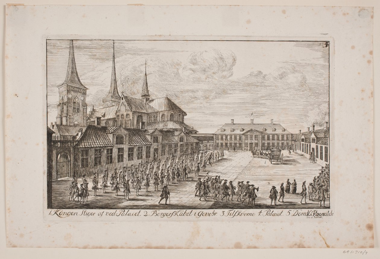 Plaza de la Catedral en Roskilde de Poul Isac Grønvold