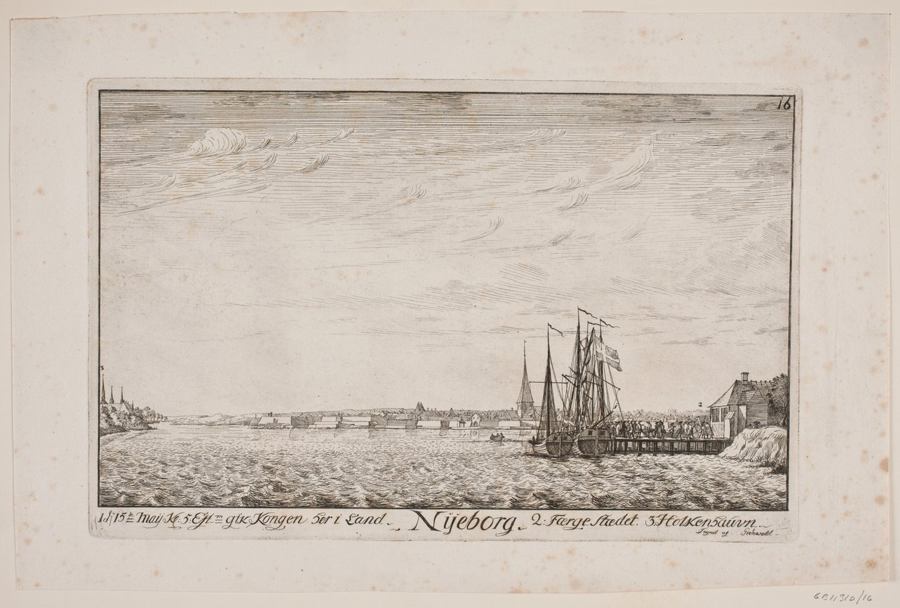 Desembarco de Federico V en Nyborg de Poul Isac Grønvold