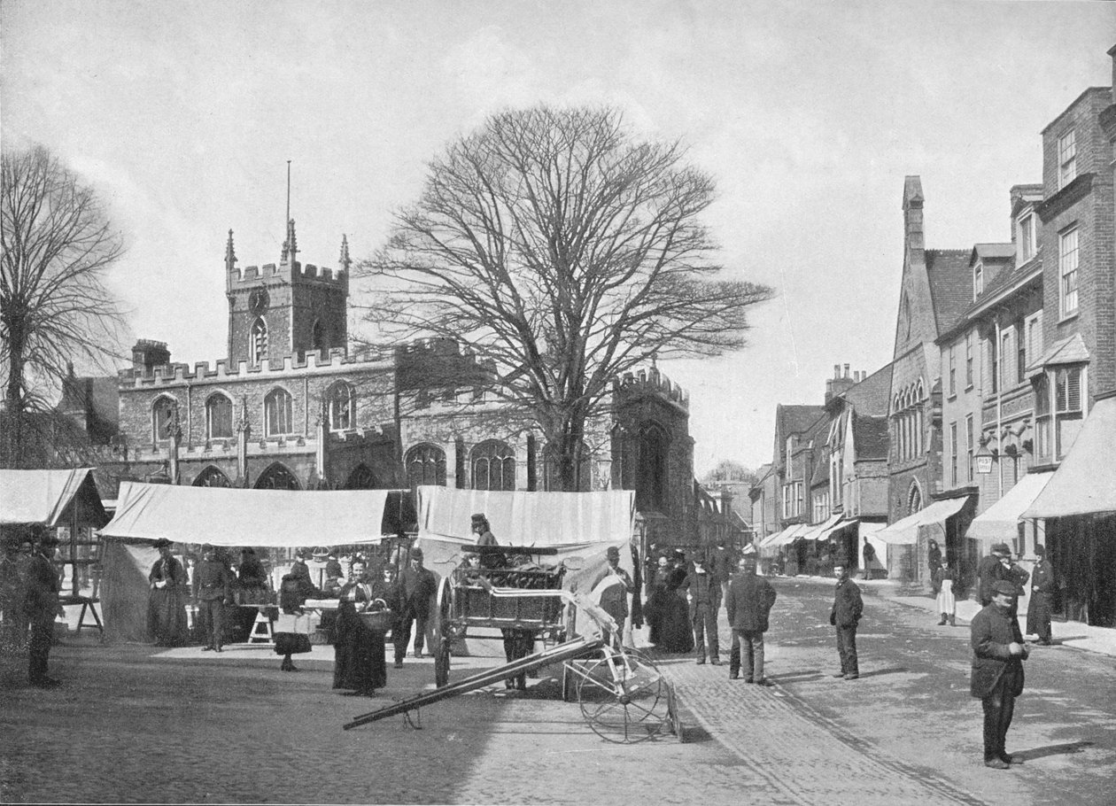 Plaza del mercado, Huntingdon de Poulton and Co