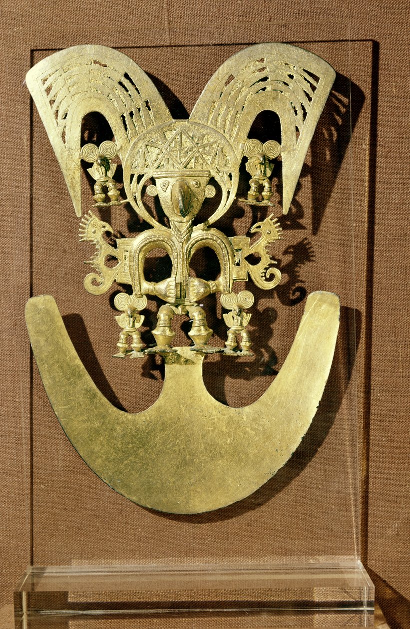 Pectoral, Quimbaya (oro) de Pre Columbian