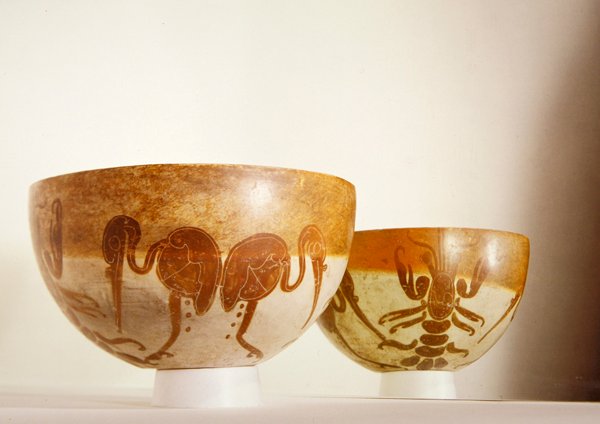 Cuenco con motivos acuáticos, Veracruz de Pre Columbian Pre Columbian