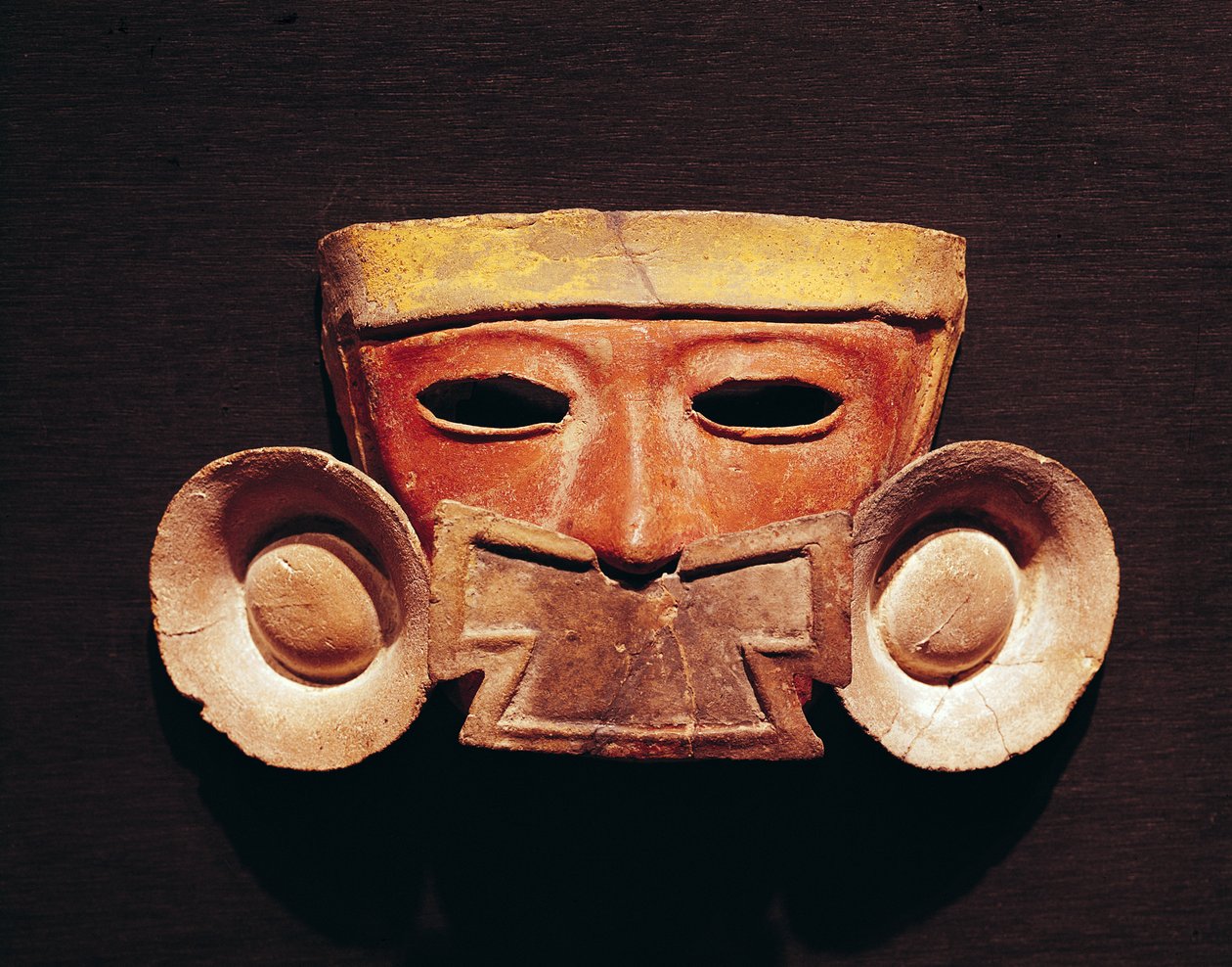 Máscara humana, de Teotihuacán de Pre Columbian