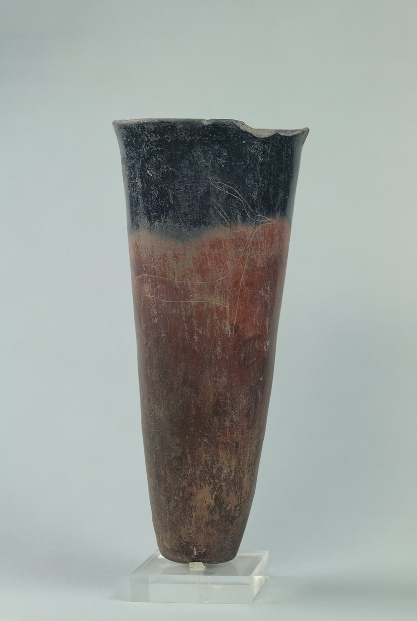 Jarrón de borde negro, Período Naqada I-II (cerámica) de Predynastic Period Egyptian