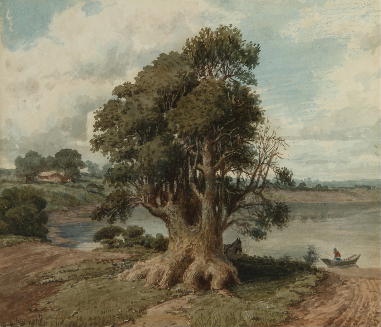Paisaje de la costa (San Isidro) de Prilidiano Pueyrredon