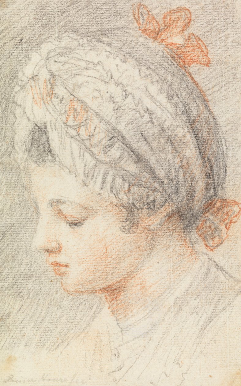 Cabeza de una joven de Prince Hoare