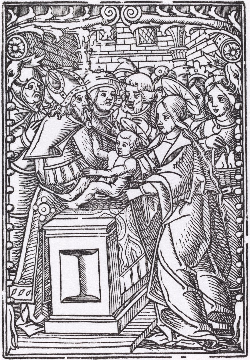 Presentación en el Templo de Probably French 16th Century