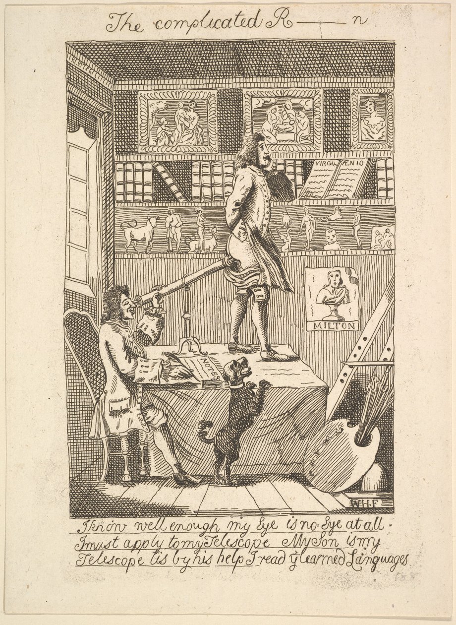 La complicada R_____n, 1794 de Probably etched by Richard Livesay