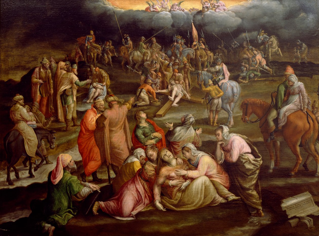 Crucifixión, de Prospero Fontana (1512-1597) de Prospero Fontana