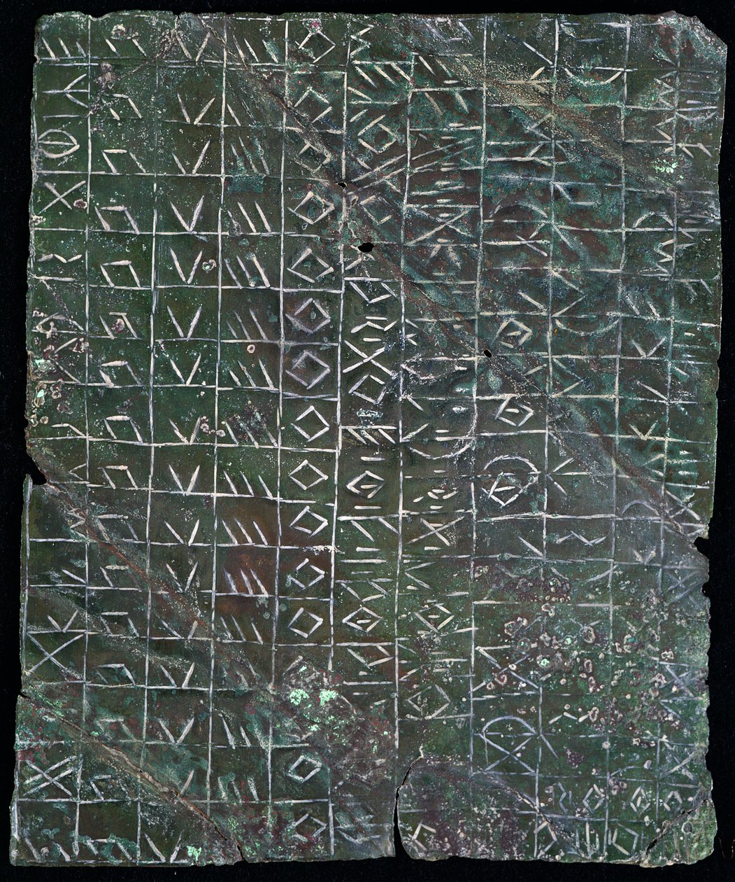 Placa votiva con una inscripción venética, de Italia de Protohistoric
