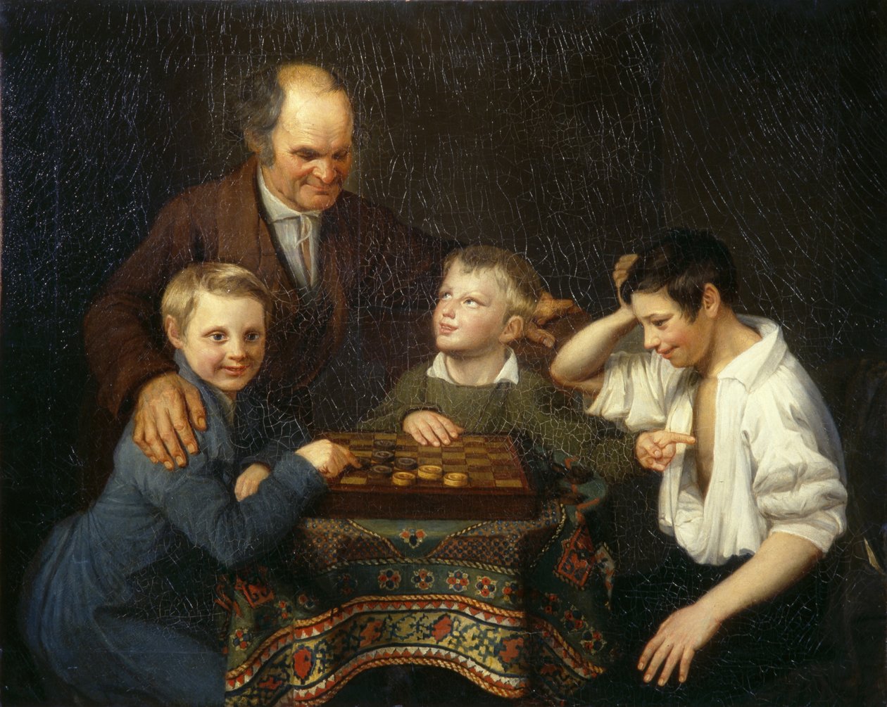 El Juego de Damas, 1824 de Pyotr Ivanovich Pnin