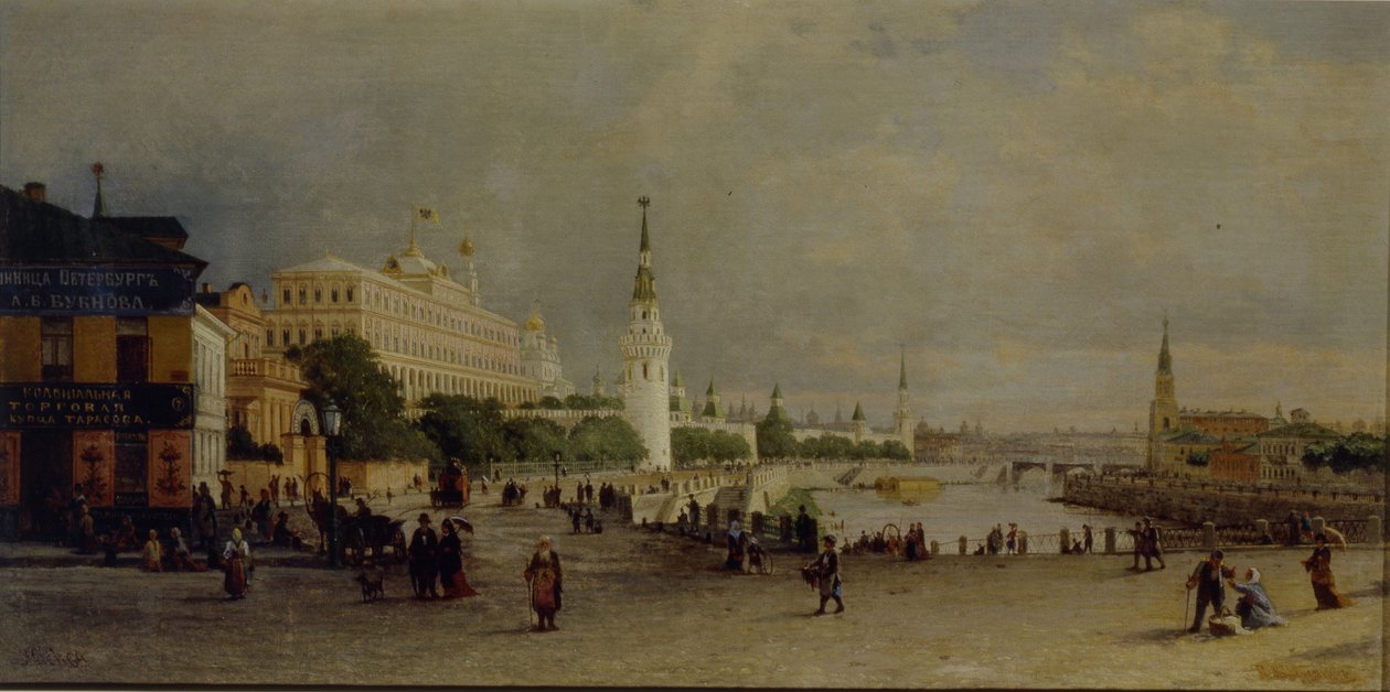 Puente Bolshoy Kamenny en Moscú de Pjotr ​​​​Petrowitsch Wereschtschagin