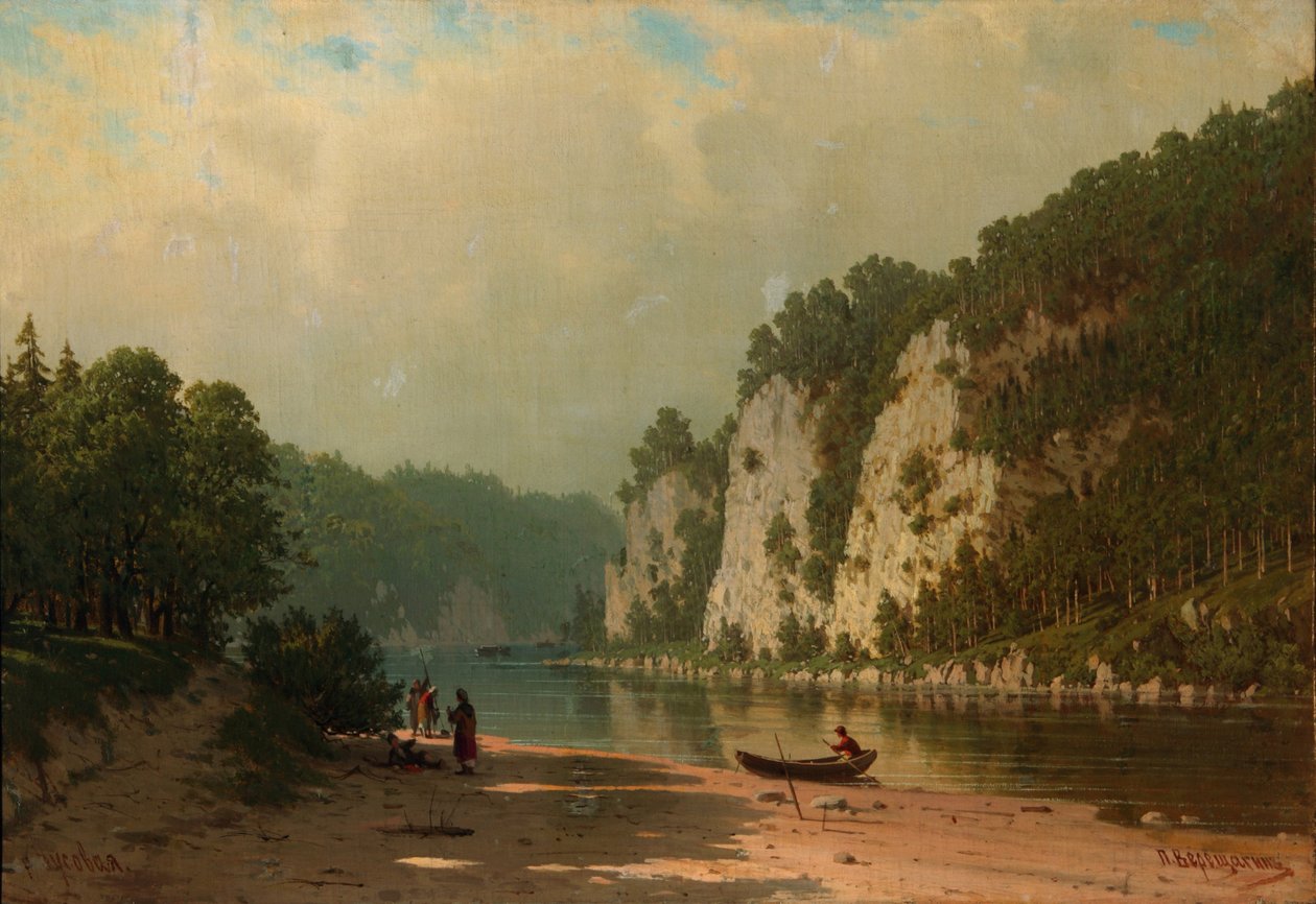 Río Chusovaya de Pjotr ​​​​Petrowitsch Wereschtschagin