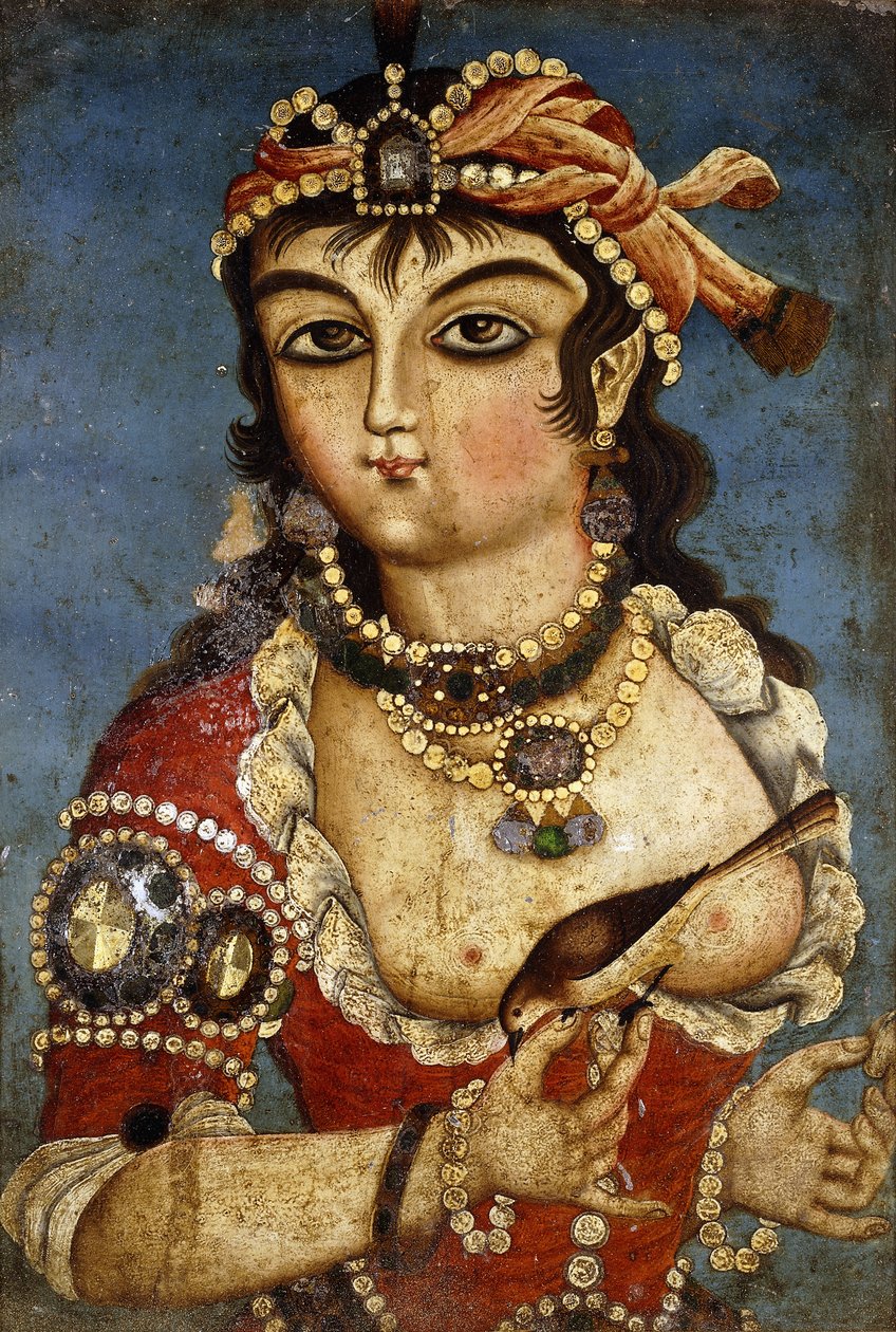 Una cortesana, c. 1830 de Qajar School