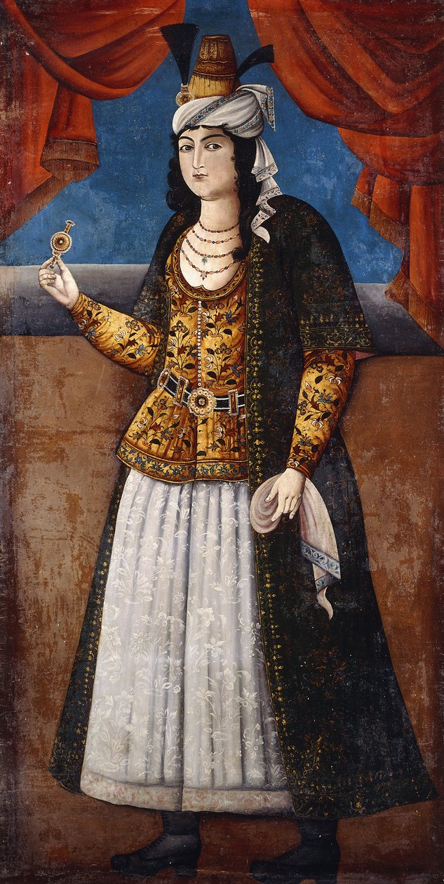 Retrato de una dama, c. 1850 de Qajar School