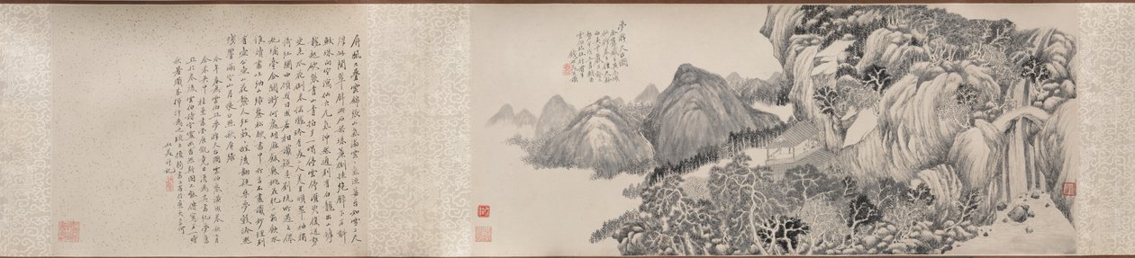 Viaje de ensueño al monte Tiantai, 1814 de Qian Du