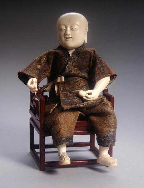 Figura articulada de un niño, período Kangxi (1662-1722) de Qing Dynasty Chinese School