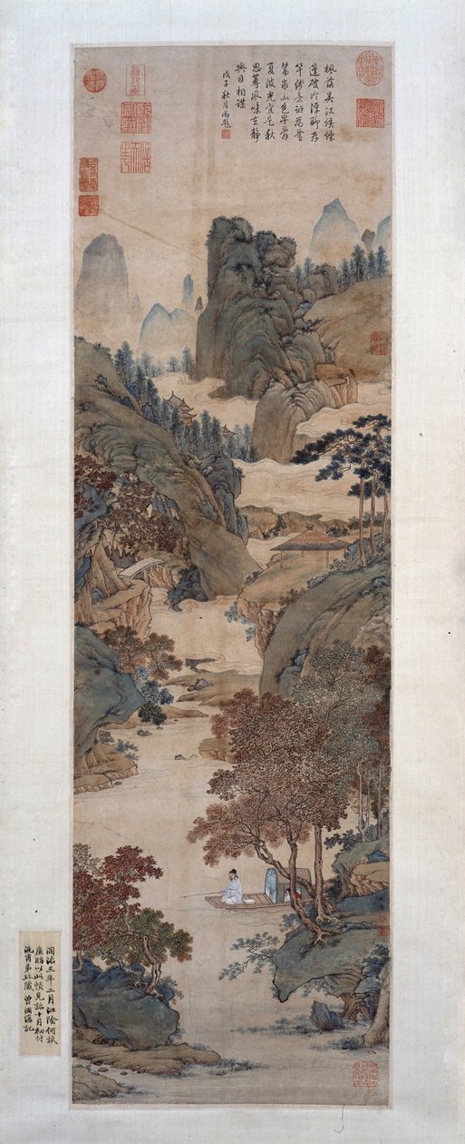 Pescando bajo gomas dulces chinas de Qiu Ying