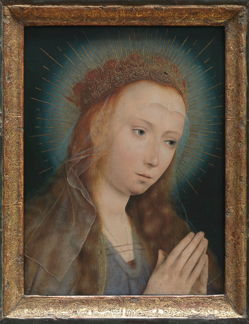 Virgen en oración de Quentin Massys or Matsys