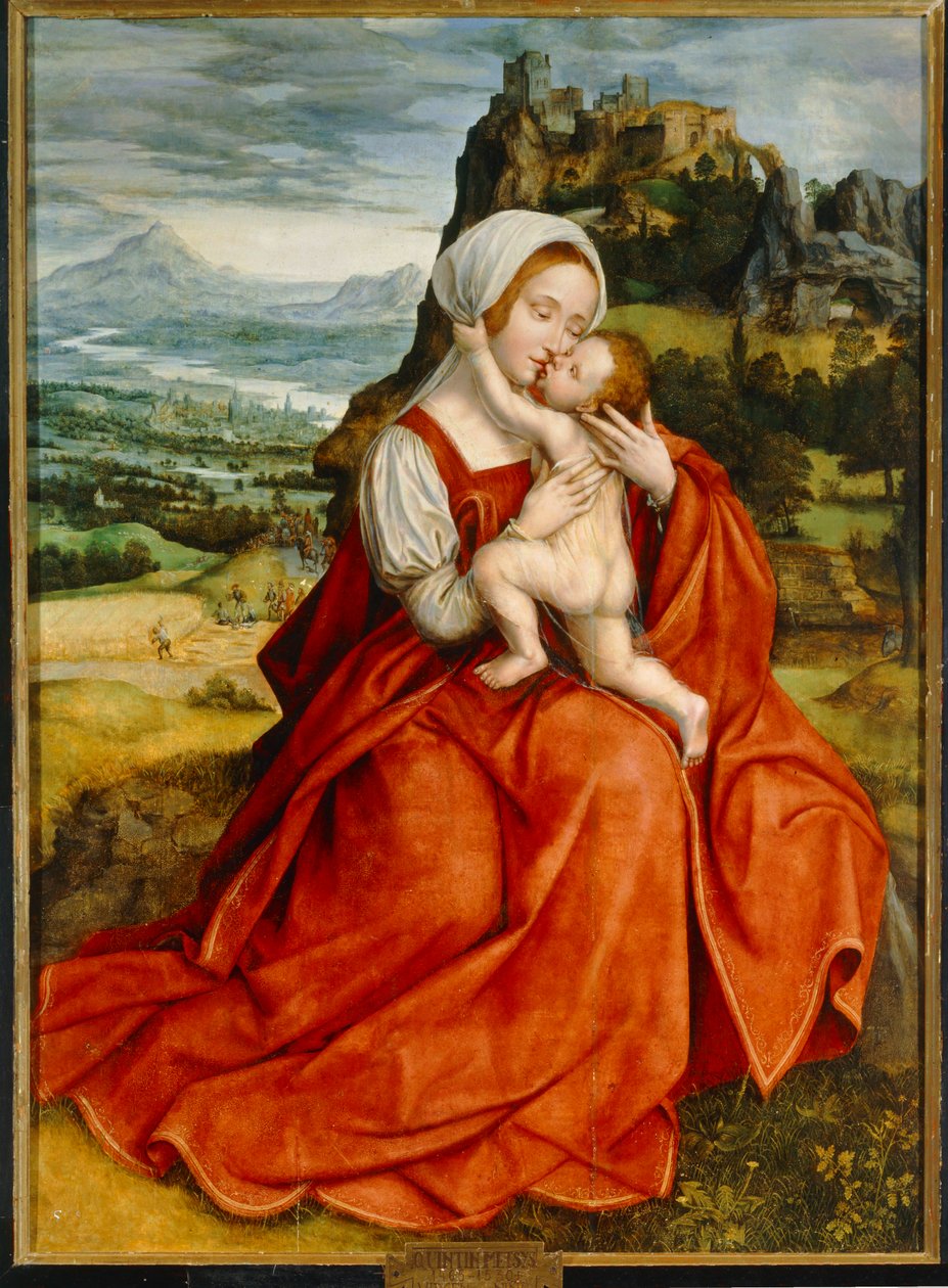 Virgen María con el niño ... de Quentin Metsys