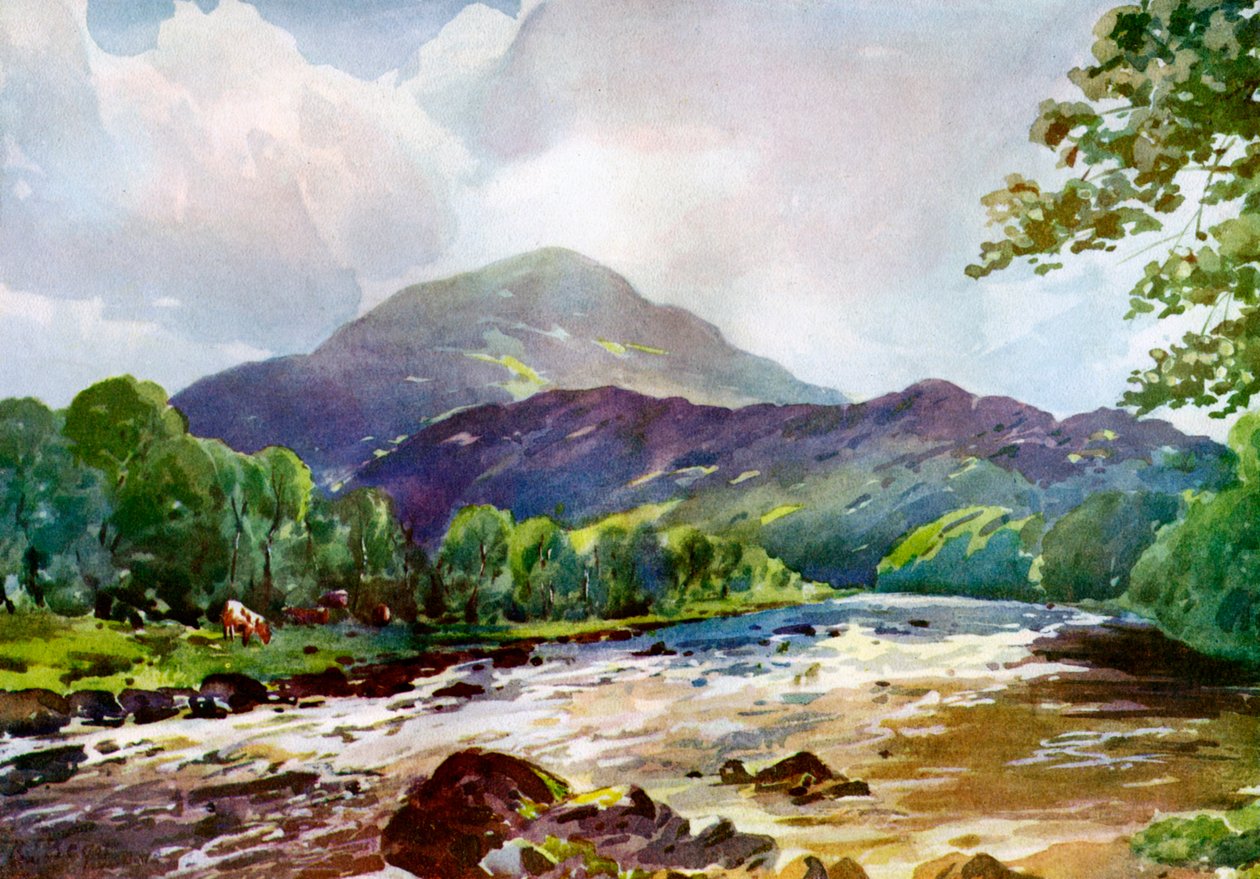 En el Teith cerca de Callander, Perthshire de RJ Begg