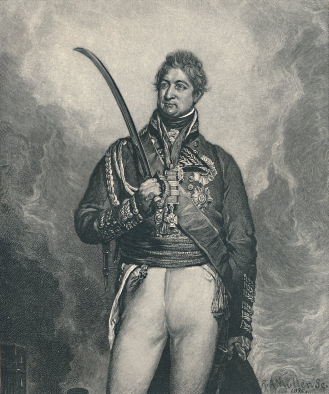 Sir Thomas Picton, c. 1810, 1896 de R. A. Muller